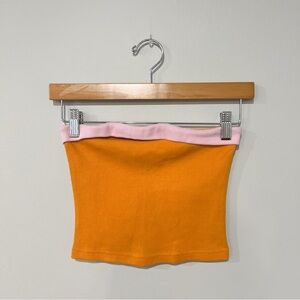 Summi Summi Orange and Pink Tube Top